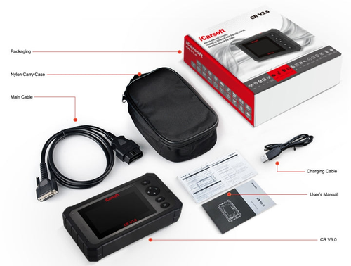 iCarsoft CR V3.0 2025 Full System Diagnostic Scan Tool Optional Manufacturers - Picture 4 of 6