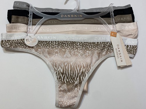 Danskin Intimi Cotone Confezione 5 Paia Perizoma Colore Neutro Tg M - Foto 1 di 3