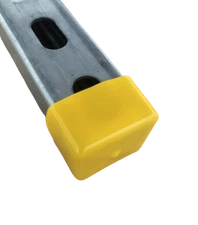  Pack of 50 Yellow End Strut Caps 1-5/8" Plastic Vinyl Uni-Strut Safety Caps 