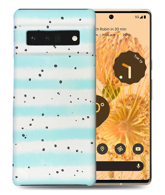 CASE COVER FOR GOOGLE PIXEL|TEAL STRIPE PATTERN #3