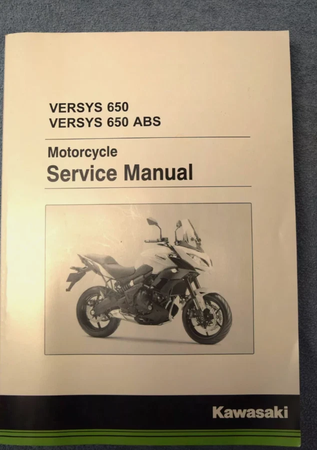 Kawasaki VERSYS 650 VERSYS 650 ABS 2015 2016 manual de reparación de taller de servicio OEM Foto 3 de 3