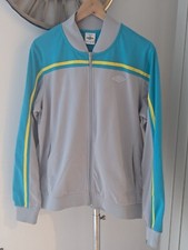 Umbro Retro Style Track Jacket Bnwt Size Large Light Grey  Turquoise