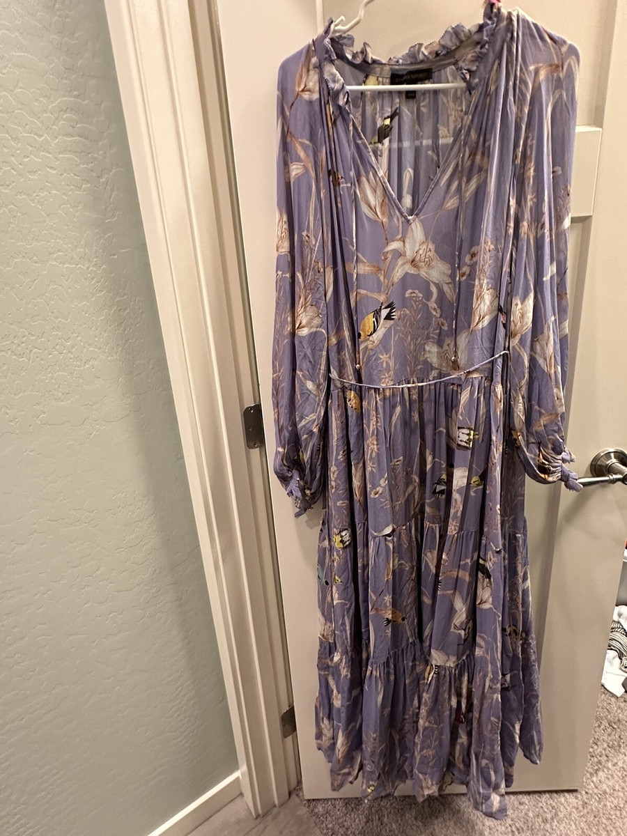 Banana Republic purple floral tiered maxi dress, size small Banana Republic purple floral tiered maxi dress, size small