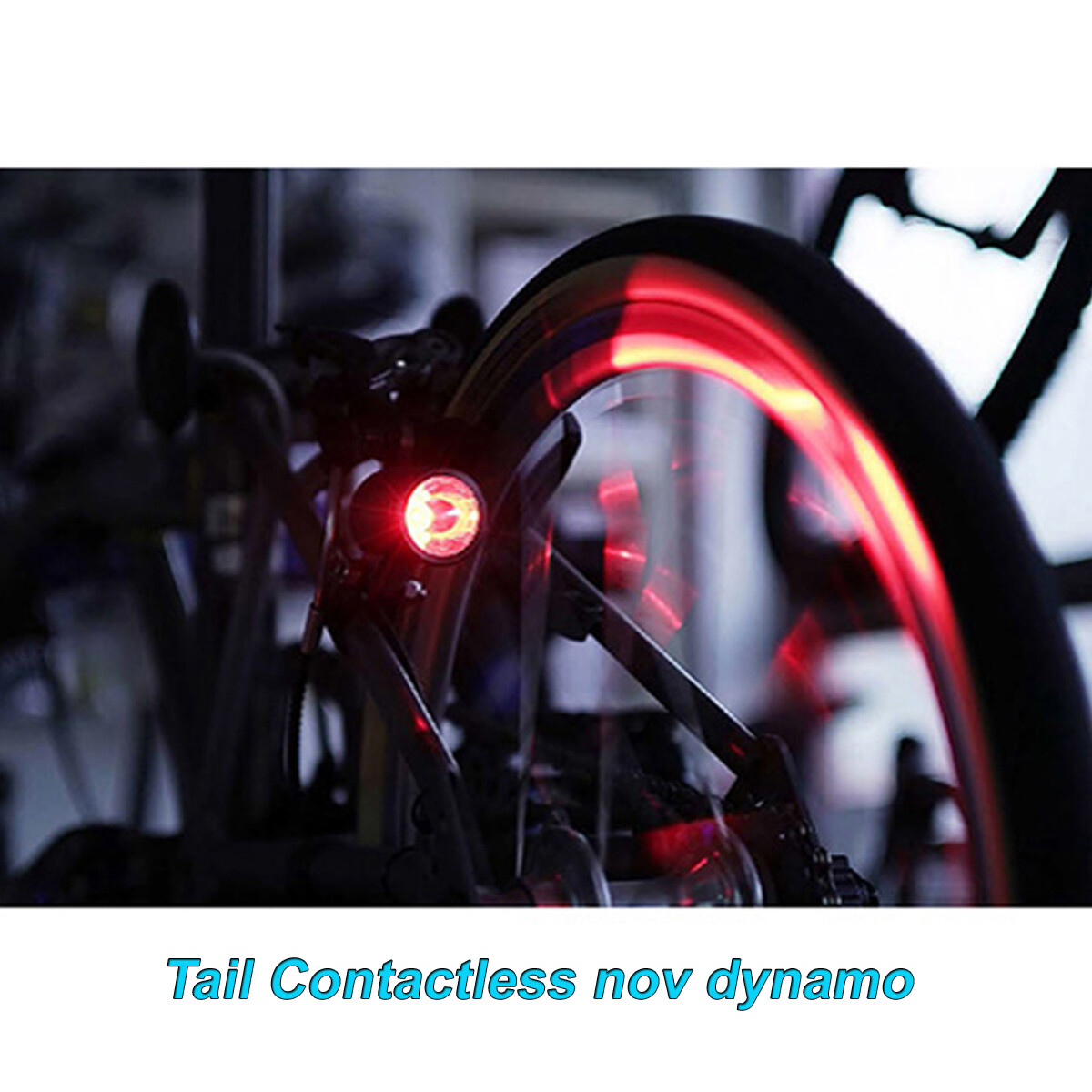 Ensemble de lumière dynamo à jante avant design NOV pour vélo pliant