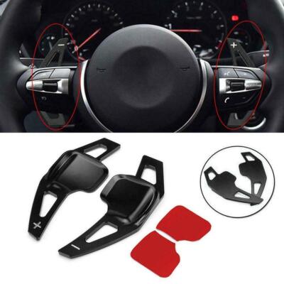 BlacK Steering Wheel Shift paddle Shifter Extension For BMW 1 3 5 7 Series X5 BL