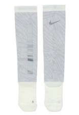 Nike Youth Elite Running Over the Calf Socks White/Grey Boy's Size S L56235