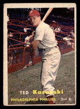 1957 Topps #27 Ted Kazanski Low Grade Filler JX5357