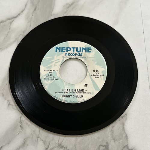 Bunny Sigler - Great Big Liar 7” Vinyl Northern Soul / Funk Soul US Issue VG+ - Picture 2 of 6