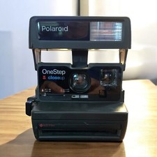 Vintage Polaroid One Step Close Up 600 Instant Film Camera with strap