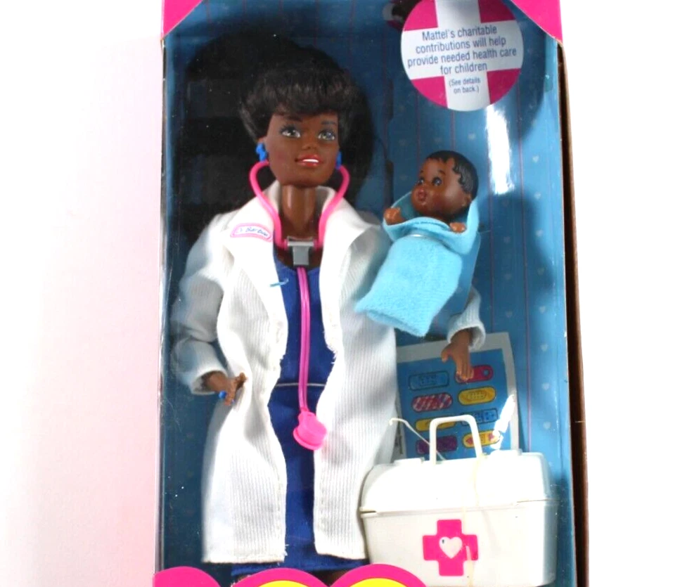 Black doctor barbie doll clearance