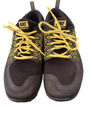 Nike Free RN Distance 2 BSTN Men s 10.5 Black Volt Yellow Running Shoes Sneakers