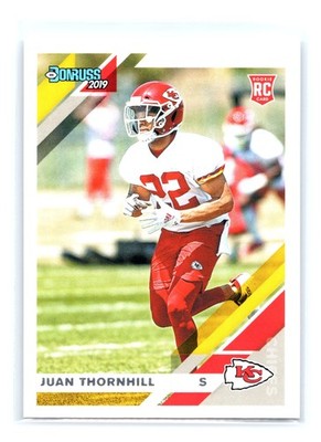 2019 Panini Donruss Football #280 Juan Thornhill Rookie RC Kansas City Chiefs