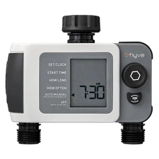 B-Hyve XD Bluetooth 2-Outlet Hose Watering Timer Sprinkler Timer
