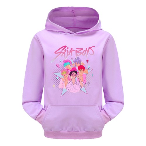 Kids Girls Boys Demons Hunter Long Sleeve Pocket Hoodie Top Kpops Sweatshirt UK - Picture 38 of 48