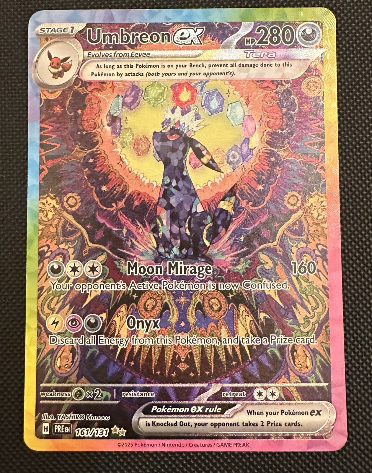 Umbreon ex Tera 161/131 ブラッキーEX sar Umbreon ex Tera 161/131