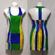 New Plenty by Tracy Reese Abstract Print Colorful Sleeveless Shift Dress Size 8