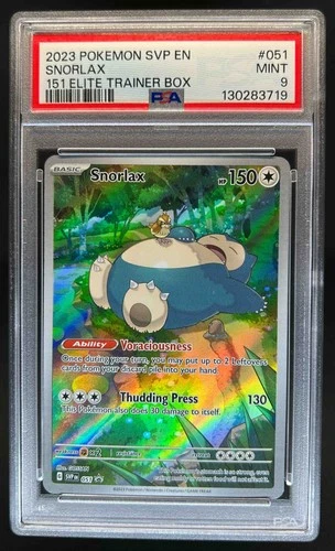 2023 Pokemon SV Black Star Promos Snorlax #051 PSA 9