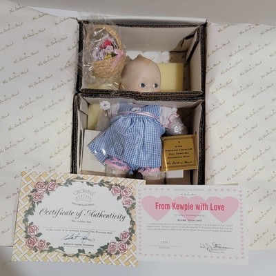 Vintage Danbury Mint Kewpie Porcelain Collector Doll FROM KEWPIE WITH LOVE NOS