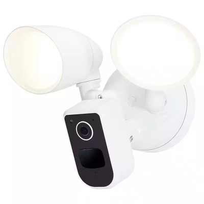 Starfish Smart Outdoor Hardwired Floodlight Security Camera with Color Night Vis