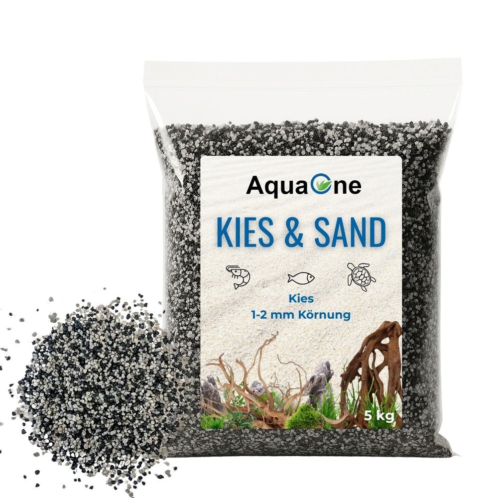 5 Kg Zambesi Ghiaia per Acquario "Qualità Premium"1-2mm Fondo Ghiaia per Acquario Decorazione