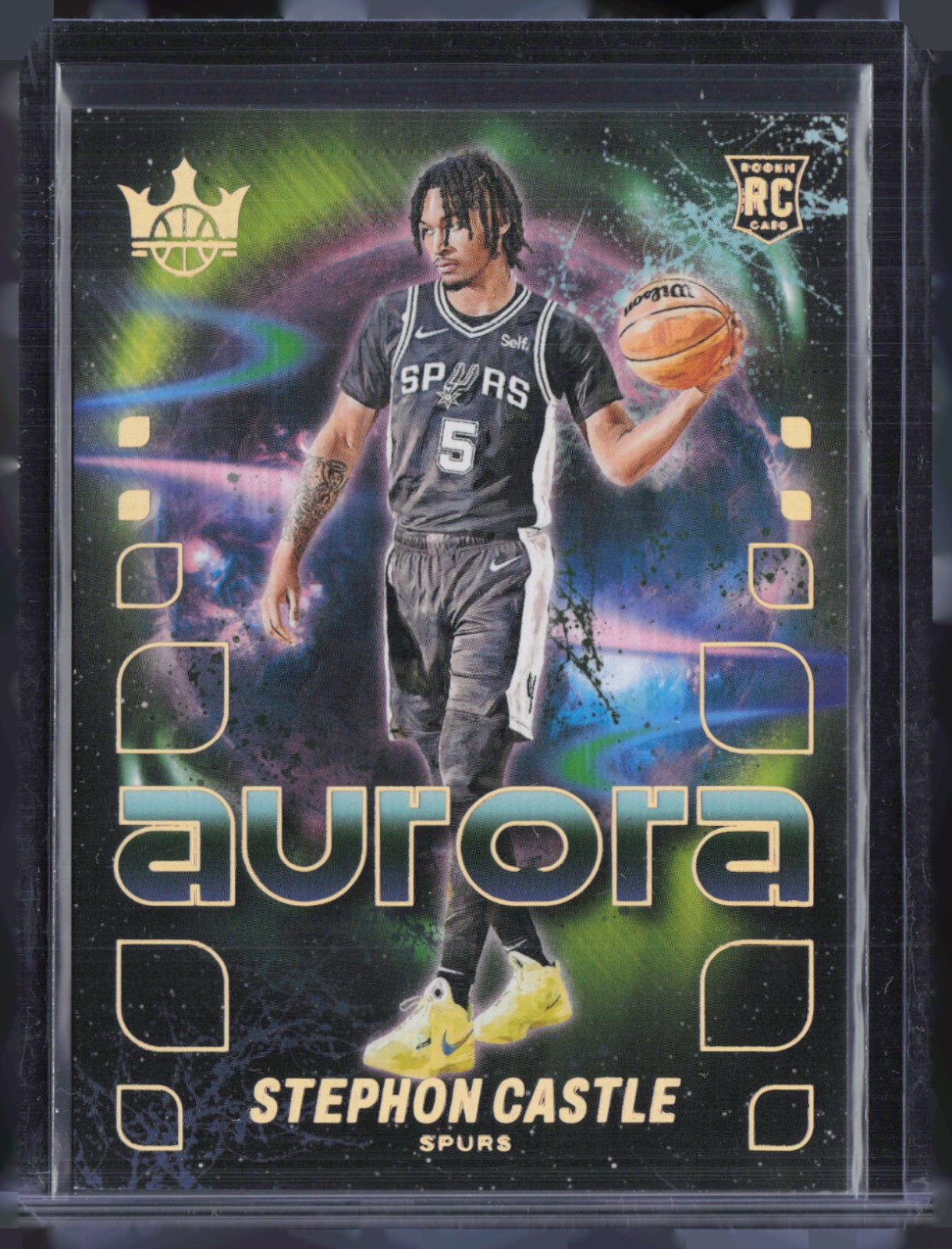 2024 Panini Court Kings Aurora #30 Stephon Castle RC Rookie