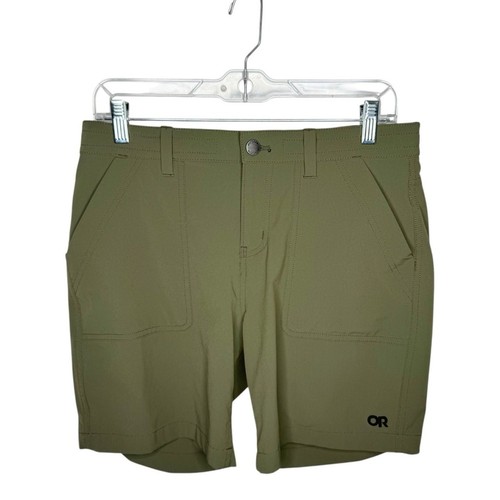 Outdoor Research sz 8 olive green Ferrosi 7” nylon outdoor hiking shorts wmns