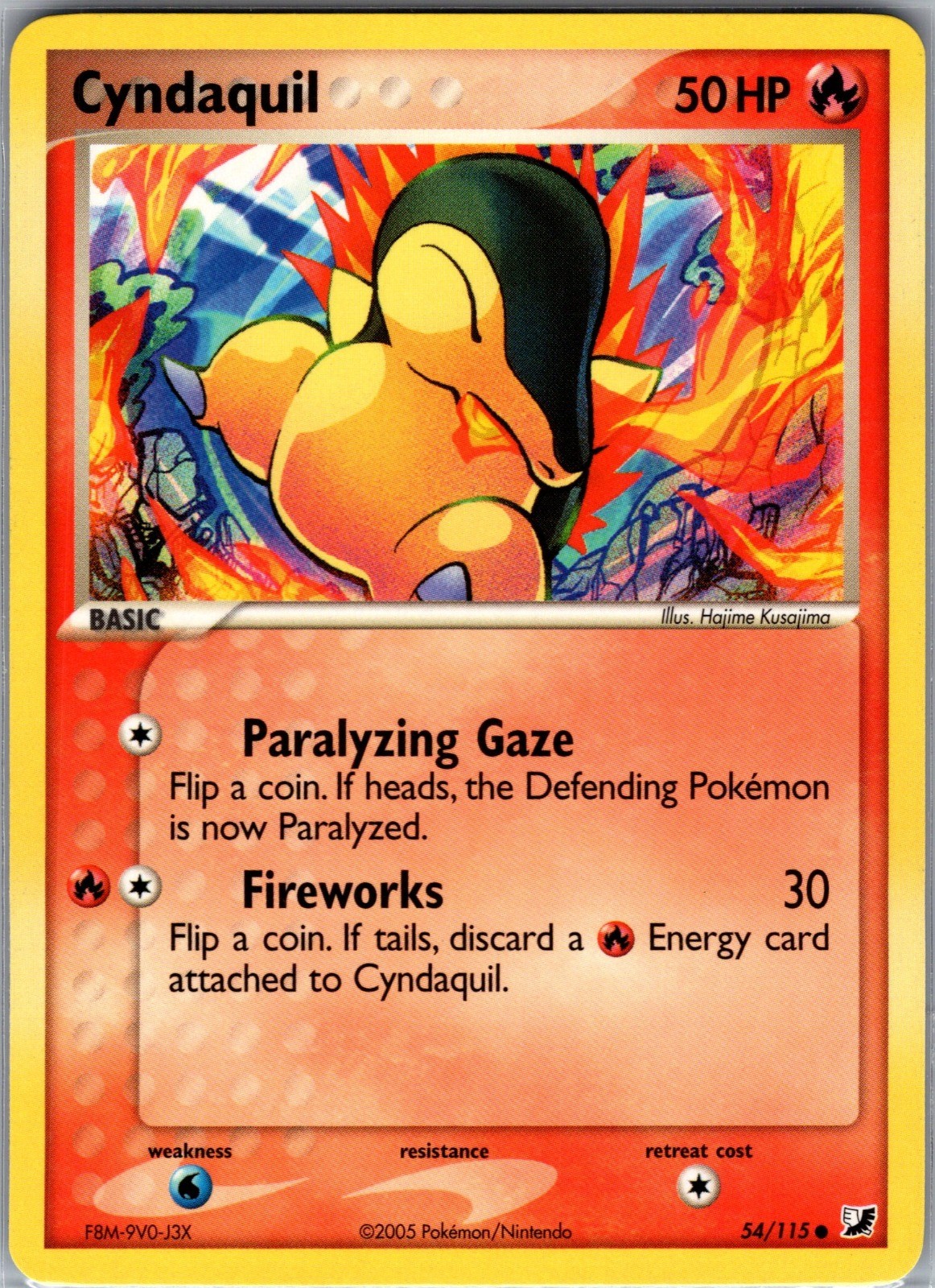 Cyndaquil Common Unseen Forces 54/115 NM
