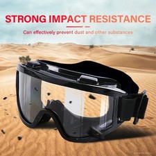 1PC Safety Goggles Eye Protective Over Glasses Clear Anti Fog Dust Outdoor Work◈