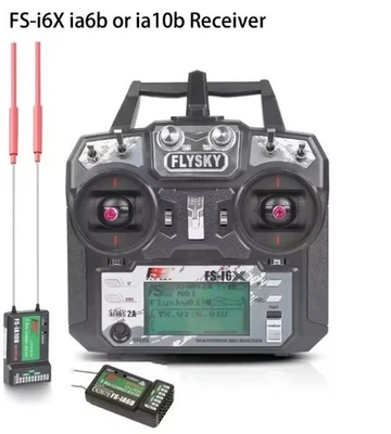 BRANDED FLYSKY FS-I6X I6X 2.4G 10CH AFHDS 2A Radio Transmitter with IA6B IA10B Receiver