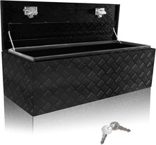 Aluminum 42 X18x 17 Tool Box Truck Trailer Pickup Truck Bottom Tool Box Black