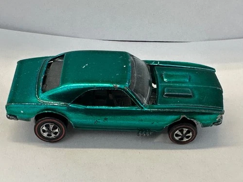 HOT WHEELS RED LINE GREEN CUSTOM CAMARO 1967 1968 1969 1970