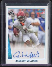 2021 Leaf platinum Foil Jameson Williams 20/50 Auto Autograph RC Rookie
