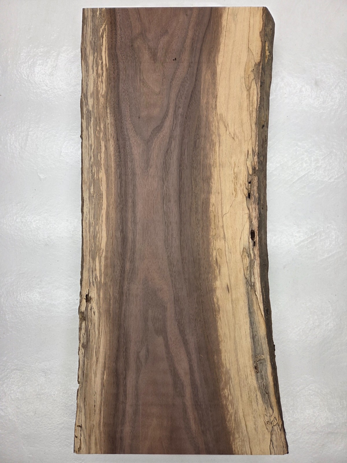23" Very Cool  Unique Walnut Live-edge Slab Lumber Kiln-dried Wood