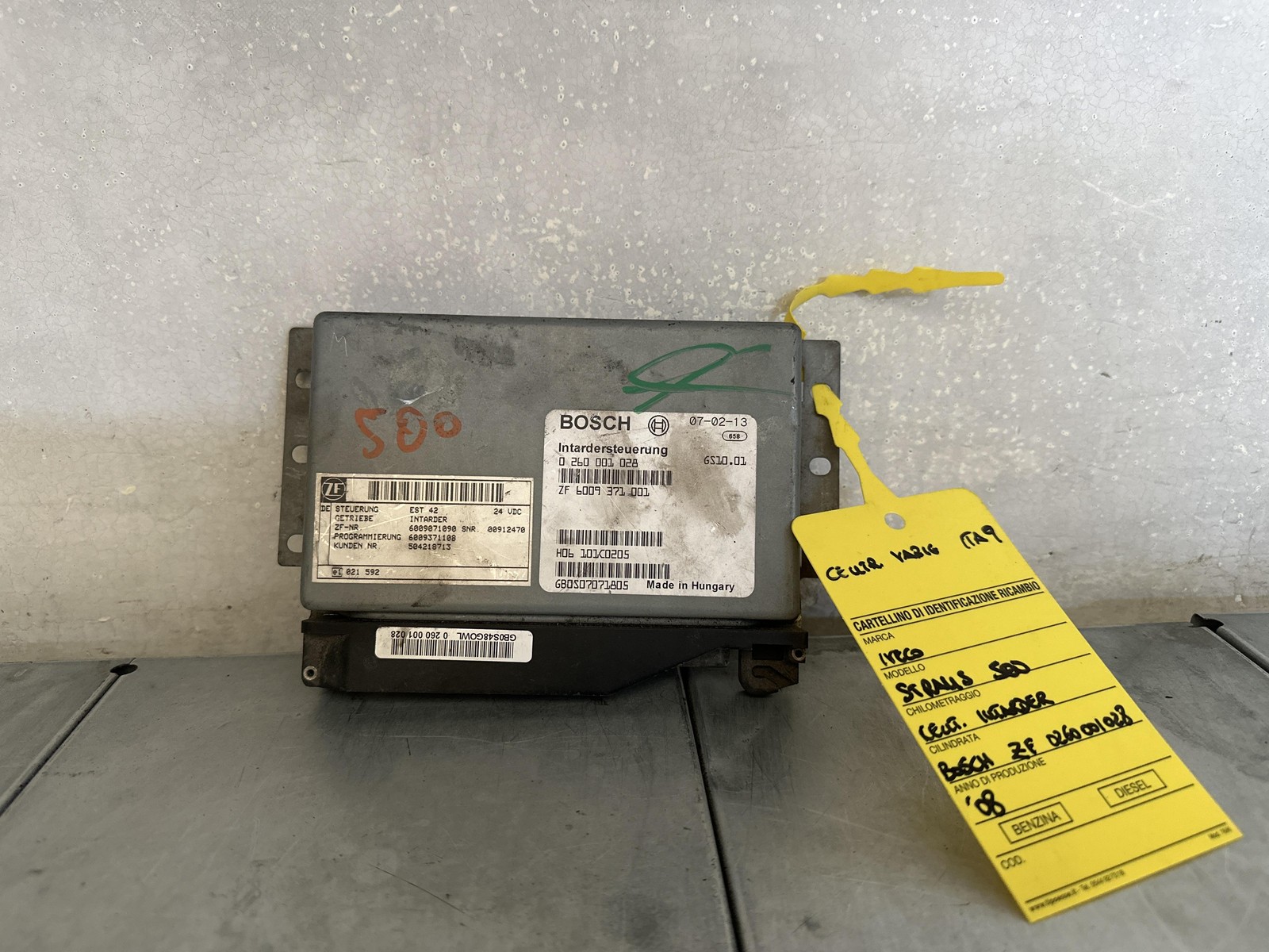 CENTRALINA INTARDER PER IVECO Stralis Serie 500 0260001028 Diesel (02>19)