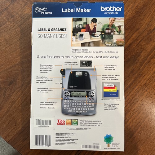 Brother P-Touch Label Maker PT-1880sc Sistema de Etiquetado Electrónico Nuevo Sellado - Imagen 3 de 7