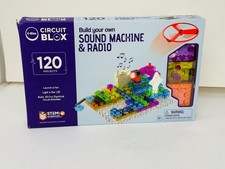 E-BLOX Building Blocks Circuit Kit 120 Projects, Your Own Sound Machine  Radio