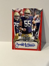 2023 Leaf Draft Auto Jarrett Patterson Notre Dame Fighting Irish Red BA-JP1