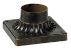 Veranda Bronze Metal Outdoor Post Mount Adapter