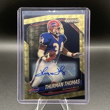 2025 Panini Prizm Black Gold Autograph Thurman Thomas #15 Bills Football /5🔥