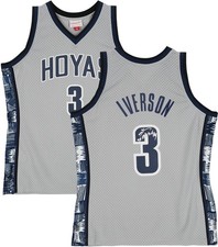 Allen Iverson Georgetown Hoyas Signed Mitchell & Ness 1995-96 Swingman Jersey