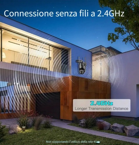 Telecamera di sicurezza WiFi doppio obiettivo esterno PTZ IP telecam - Imagen 3 de 9