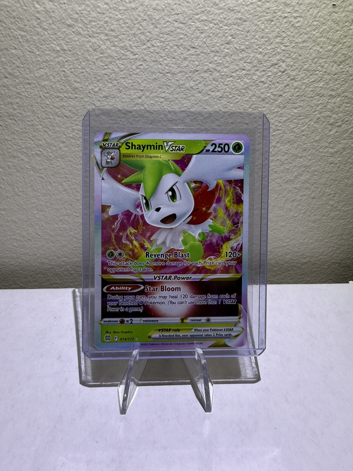 Shaymin VSTAR Ultra Rare SWSH09: Brilliant Stars 014/172 NM