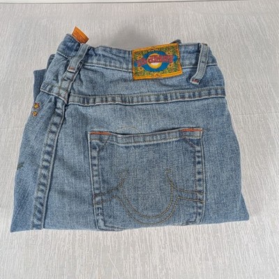 ZB Jeans Bootcut Jeans Womens Size 18 Embroidered Mermaid Wide Leg