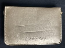 Mary Kay Make Up Bag/Small Gold Make Up Storage Vintage.