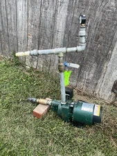 Zoeller 3/4 Hp 115-230 Volt 15 GPM Shallow Jet Well Pump Assembly  W/ Gauge