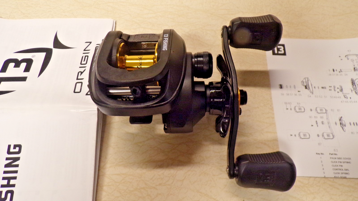 NEW - 13 FISHING ORIGIN R1 FISHING REEL -8:1:1 GEAR RATIO - 5 B.B. - LEFT HAND NEW - 13 FISHING ORIGIN R1 FISHING REEL -8:1:1 GEAR RATIO - 5 B.B. - LEFT HAND