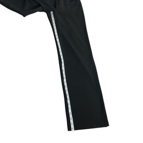 Spence Jumpsuit Womens 10 Black Velvet Keyhole Halter Lace Back Belted Straight