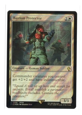 Bastion Protector (Surge Foil) R MTG FF Collector Commander 233 NM