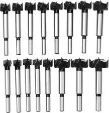 Forstner Drill Bit Set 15-35Mm 16 Pcs, Carbide Forstner Bits High Speed Steel Wo
