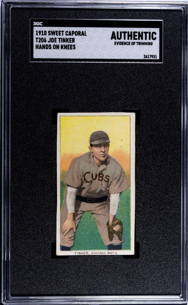 1910 T206 - Joe Tinker - HOF - Sweet Caporal 350 - SGC A Authentic